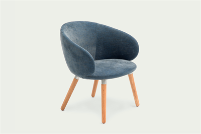 Kivi | 1959 - chair / oak / stainless steel ring / fabric soft - This is item for sale   